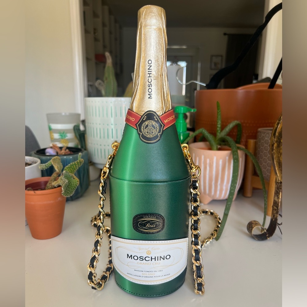 Moschino Champagne Bag Moschino Italy Trompe l'oeil - Picture 7 of 8